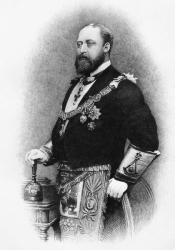 Albert Edward, Prince of Wales, from 'The History of Freemasonry, volume I', published by Thomas C. Jack, London, 1883 (litho) | Obraz na stenu