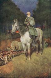General Lee on his Famous Charger, 'Traveller', illustration from 'General Lee as I Knew Him' by A.R.H. Ranson, pub. in Harper's Magazine, 1911 (colour litho) | Obraz na stenu
