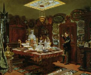 Interior of Monsieur Sauvageot's Collection Room, 1856 (oil on canvas) | Obraz na stenu