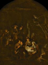 The Adoration of the Shepherds, 1646 (oil on canvas) | Obraz na stenu