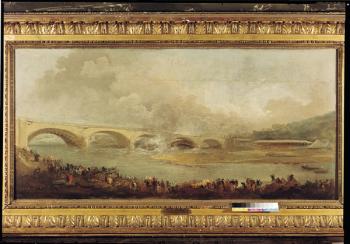 Unveiling of the Pont de Neuilly, 1772 (oil on canvas) | Obraz na stenu