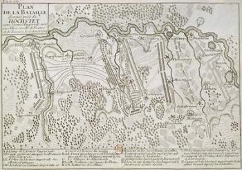 Plan of the Battle of Blenheim between the Imperial Army and the Franco-Bavarian Army, 13th August 1704 (engraving) | Obraz na stenu