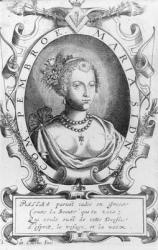 Portrait of Mary Sidney, Countess of Pembroke (b.1561) (engraving) (b/w photo) | Obraz na stenu