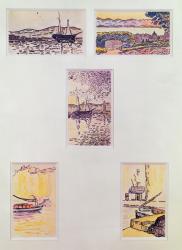 Saint Tropez (five watercolours), c.1900 (watercolour on paper) | Obraz na stenu