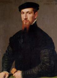 Portrait of Simon Renard (c.1513-73) 1553 (oil on panel) | Obraz na stenu