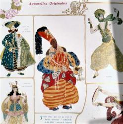 The Great Eunuch, costume design for Diaghilev's production of the ballet 'Scheherazade', 1910 (litho) | Obraz na stenu