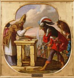 The Meeting of Abraham and Melchizedek, c.1630 (oil on copper) | Obraz na stenu