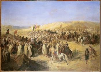 Napoleon III (1808-73) in Algeria, 21st May 1865 (oil on canvas) | Obraz na stenu