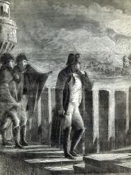 Napoleon watching the Fire of Moscow in 1812 (engraving) | Obraz na stenu