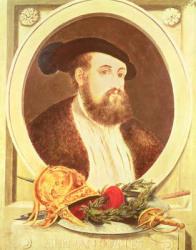 Portrait of Hernan Cortes (1485-1547) (oil on panel) | Obraz na stenu
