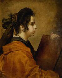 Portrait presumed to be Juana Pacheco as a Sibyl (oil on canvas) | Obraz na stenu