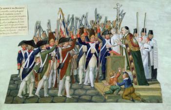 Oath of the Districts, February 1790 (gouache on paper) | Obraz na stenu