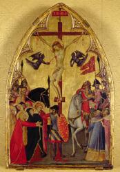 The Crucifixion (gold & tempera on panel) | Obraz na stenu
