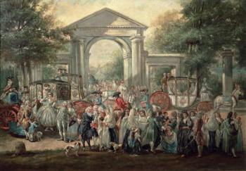 A Fiesta in a Botanical Garden, 1775 (oil on canvas) | Obraz na stenu