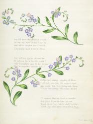 Poetry, from an 'Album of Poems, Graphite Drawings & Watercolours', c.1828 (w/c on paper) | Obraz na stenu