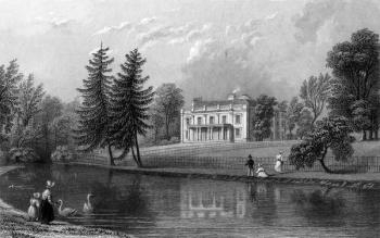 Moor Hall, Near Harlow, Essex, engraved by John Rogers, 1833 (engraving) | Obraz na stenu