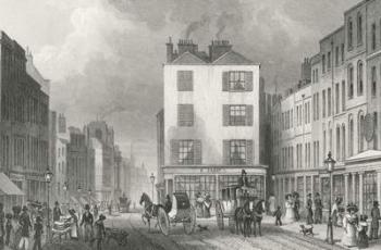 Middle Row Holborn, 1830 (engraving) | Obraz na stenu