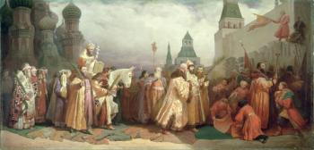 Palm Sunday Procession under the Reign of Tsar Alexis Romanov (1629-76) 1868 (oil on canvas) | Obraz na stenu