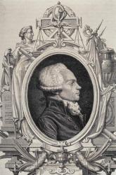 Portrait of Maximilien de Robespierre (1758-94) (engraving) | Obraz na stenu