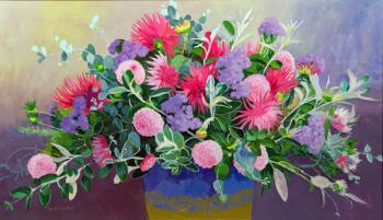 Floral Display (oil on board) | Obraz na stenu