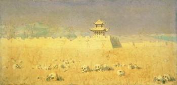 Ruins in Chuguchak, 1869 (oil on canvas) | Obraz na stenu