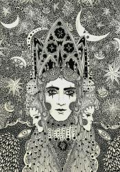 Winter Queen, 2013, (pen and ink on paper) | Obraz na stenu
