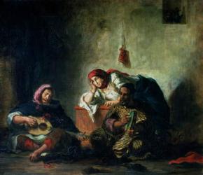 Jewish Musicians in Mogador, 1847 (oil on canvas) | Obraz na stenu