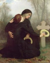 Le Jour des Morts (All Saints Day) 1859 (oil on canvas) | Obraz na stenu