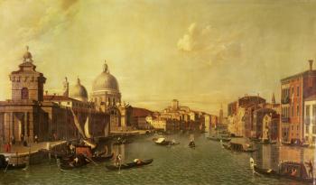 The Church of La Salute and the Grand Canal (oil on canvas) | Obraz na stenu