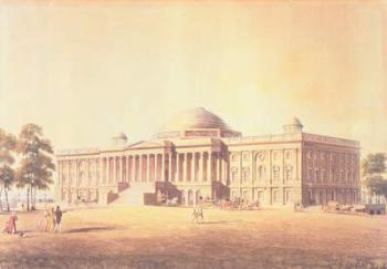Capitol of the United States, engraved by Thomas Sutherland, 1825 (aquatint) | Obraz na stenu