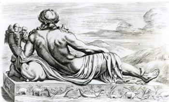 River Nile, c.1653 (etching) (b/w photo) (see 275580 & 275581) | Obraz na stenu