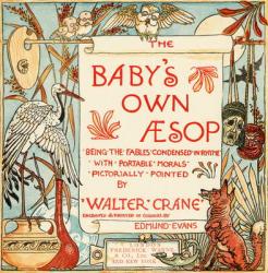 Title page from 'Baby's Own Aesop', engraved and printed by Edmund Evans, London, published c.1920 (colour litho) | Obraz na stenu