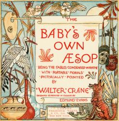 Title page from 'Baby's Own Aesop', engraved and printed by Edmund Evans, London, published c.1920 (colour litho) | Obraz na stenu