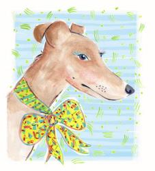 Greyhound, 2015 (watercolour on paper) | Obraz na stenu