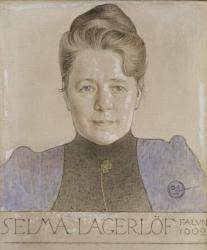 Selma Lagerlof, 1902 (oil on canvas) | Obraz na stenu