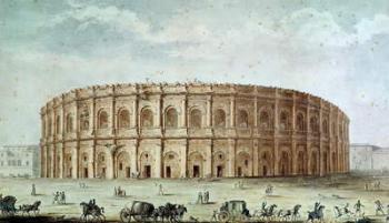 View of the Roman Amphitheatre (w/c on paper) | Obraz na stenu