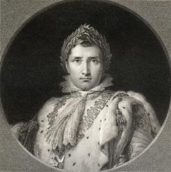 Napoleon Bonaparte (1769-1821) (Emperor of France) from 'The Gallery of Portraits', published 1833 (engraving) | Obraz na stenu