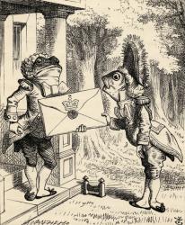 Fish Footman, from 'Alice's Adventures in Wonderland' by Lewis Carroll, published 1891 (litho) | Obraz na stenu