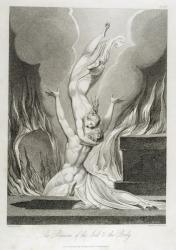 The Reunion of the Soul and the Body, pl.13, illustration from 'The Grave, A, Poem' by William Blake (1757-1827), engraved by Luigi Schiavonetti (1765-1810), 1808 (etching) | Obraz na stenu