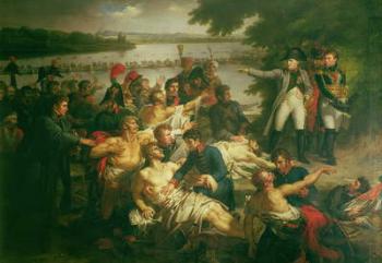 Return of Napoleon (1769-1821) to the Island of Lobau after the Battle of Essling, 23rd May 1809, 1812 (oil on canvas) | Obraz na stenu