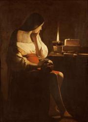 Mary Magdalene with a night light, 1630-35 (oil on canvas) | Obraz na stenu