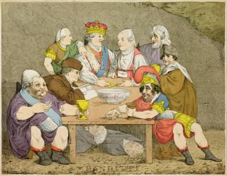 Banditti, 1783 (hand-coloured engraving) | Obraz na stenu