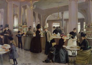 La Patisserie Gloppe, Champs Elysees, Paris, 1889 (oil on canvas) | Obraz na stenu