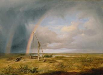 Well Against a Rainbow, 19th century | Obraz na stenu