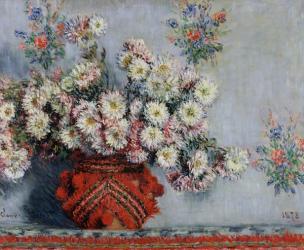 Chrysanthemums, 1878 (oil on canvas) | Obraz na stenu