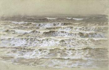 Study of Waves (grey & brown wash, gouache and graphite on paper) | Obraz na stenu