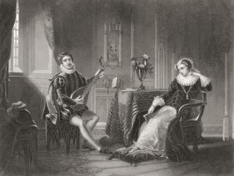 Mary Stuart and Chatelard. From The History of England published 1859. | Obraz na stenu