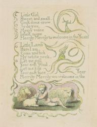 Spring, plate 11 recto, from 'Songs of Innocence', 1789 (hand-coloured relief etching with watercolour on paper) | Obraz na stenu
