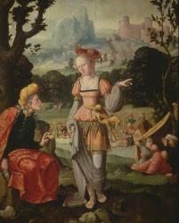 Ruth and Naomi in the field of Boaz, c.1530-40 (panel) | Obraz na stenu