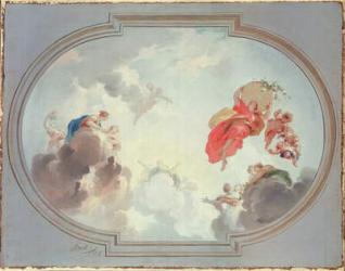 A Ceiling Design depicting the Apotheosis of Flora, 18th century | Obraz na stenu